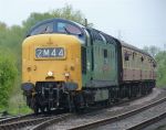 55019 approaches Orton Mere with the 10.54 Peterborough - Wansford on 19th May - photo Bill Pizer